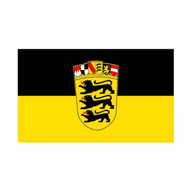regional flag of Baden-Württemberg Cutout (Front)