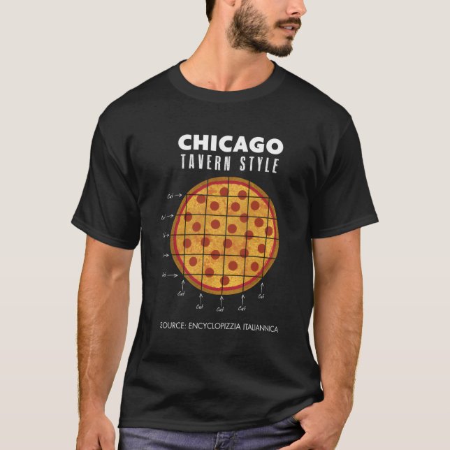 Regional Pizza Chicago Tavern Style T-Shirt (Front)