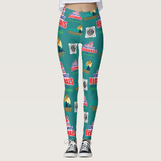 Regionals Leggings w AKC logo - Teal