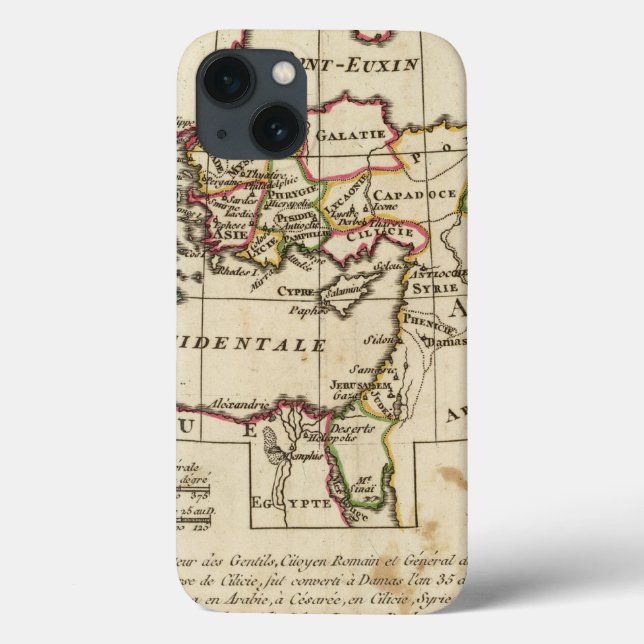 Regions, places in the New Testament Case-Mate iPhone Case (Back)