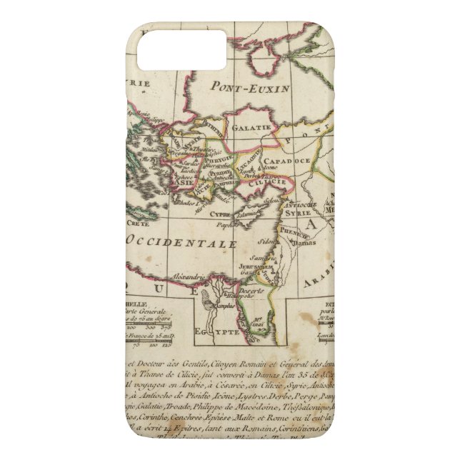 Regions, places in the New Testament Case-Mate iPhone Case (Back)