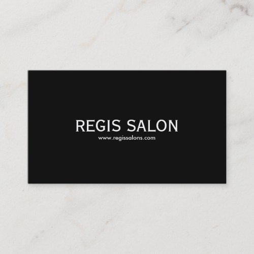 REGIS SALON, www.regissalons.com Business Card Template