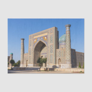 Registan square at sunset - Samarkand, Uzbekistan Tissue Paper