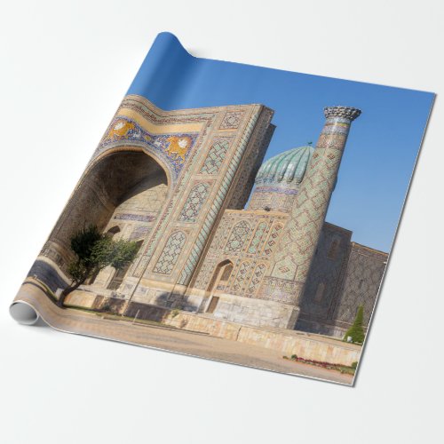 Registan square at sunset _ Samarkand Uzbekistan Wrapping Paper