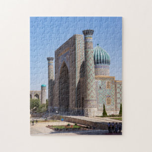 Registan square - Samarkand, Uzbekistan, Asia Jigsaw Puzzle