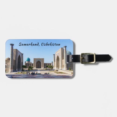 Registan square _ Samarkand Uzbekistan Asia Luggage Tag