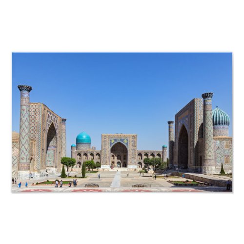 Registan square _ Samarkand Uzbekistan Asia Photo Print