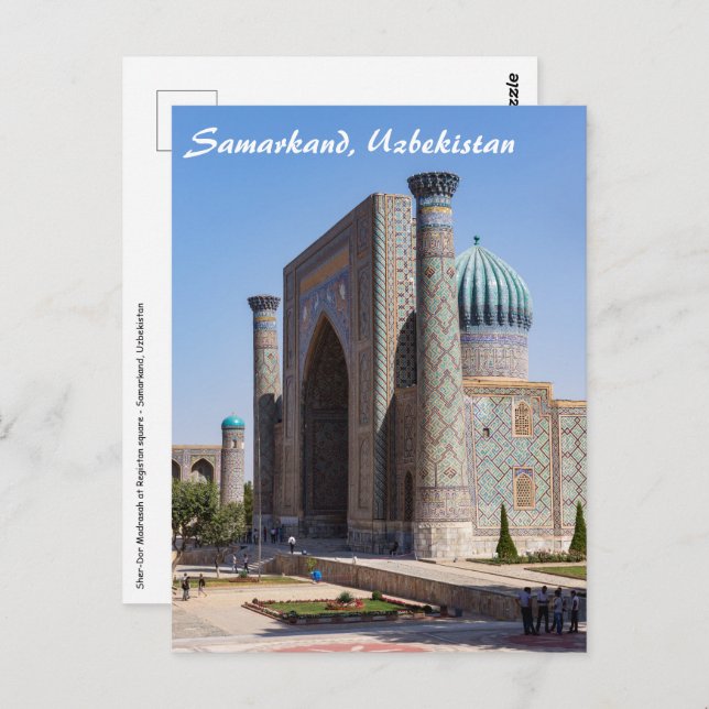 Registan square - Samarkand, Uzbekistan, Asia Postcard (Front/Back)