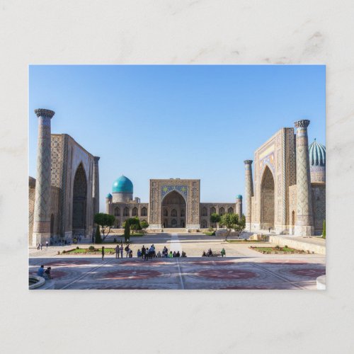 Registan square _ Samarkand Uzbekistan Asia Postcard