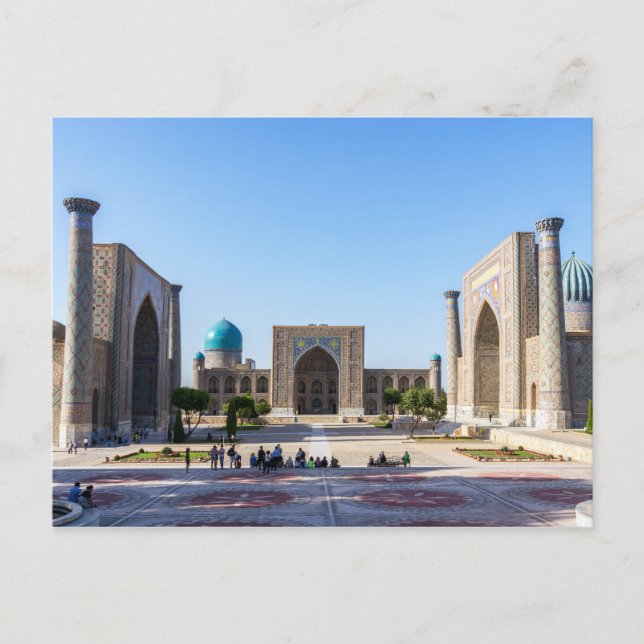 Registan square - Samarkand, Uzbekistan, Asia Postcard (Front)