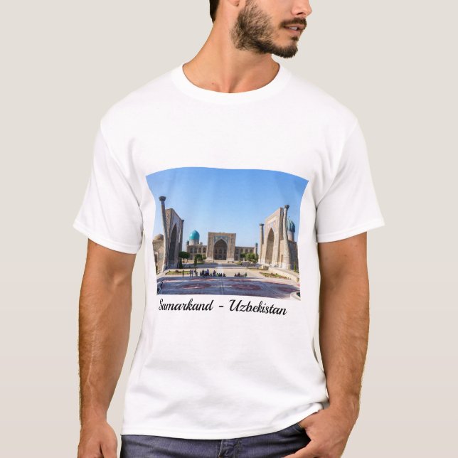 Registan square - Samarkand, Uzbekistan, Asia T-Shirt (Front)