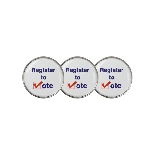 Register To Vote 2024 Golf Ball Marker