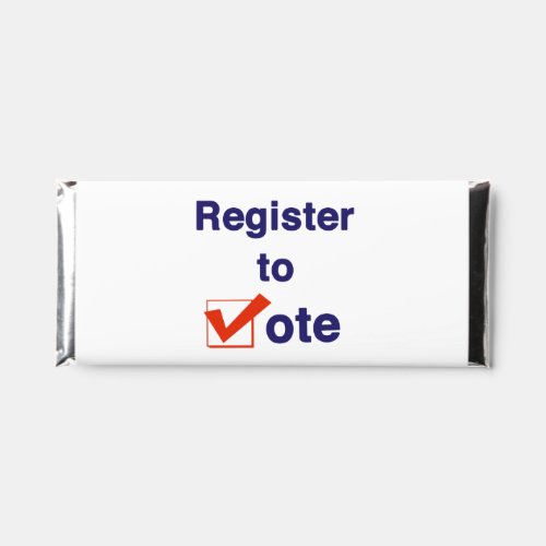 Register To Vote 2024 Hershey Bar Favors