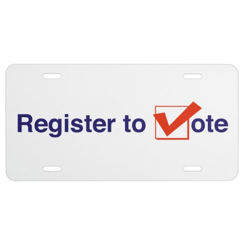 Register To Vote 2024 License Plate