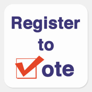 Register To Vote 2024 Square Sticker