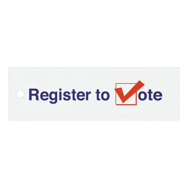 Register to Vote 2026 Elections Ruler (Front)