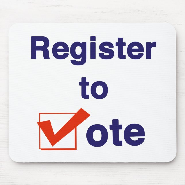 Register To Vote 2026 Mouse Pad (Front)
