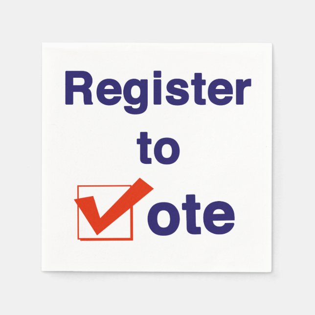 Register To Vote 2026 Napkins (Front)