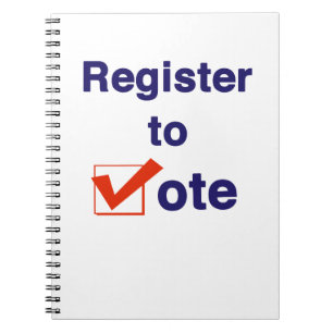 Register To Vote 2026 Notebook
