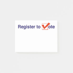 Register To Vote 2026 Post-it Notes