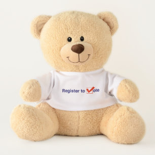 Register To Vote 2026 Teddy Bear