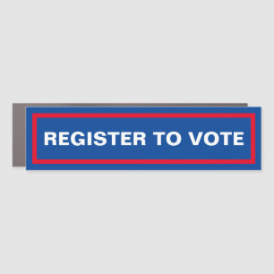 Register To Vote For 2024 Election  Car Magnet