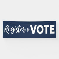 Register to Vote–modern white typography on navy
