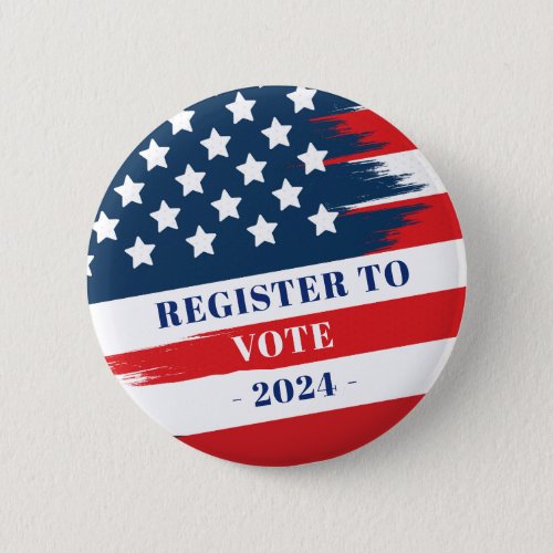 Register to Vote US Flag Button