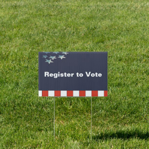 Register to Vote Yard Sign