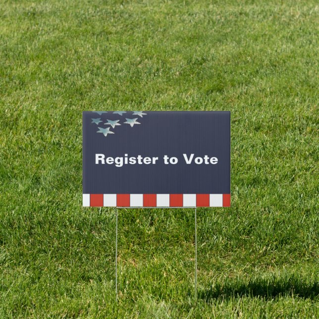 Register to Vote Yard Sign (Insitu)