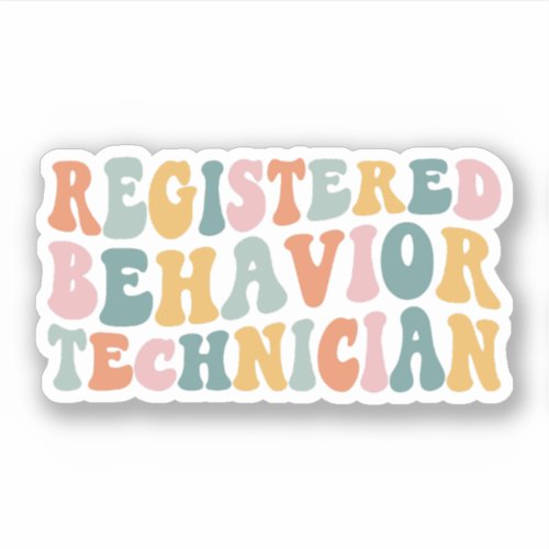 Registered Behavior Technician RBT BCBA ABA Gift Sticker