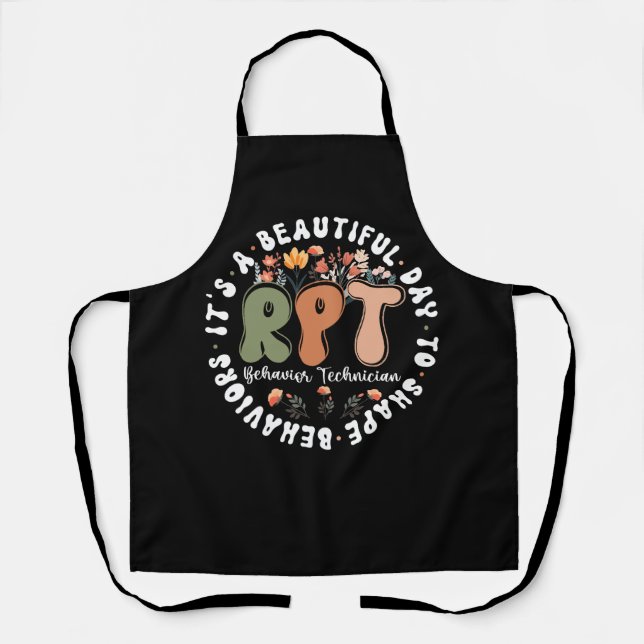Registered Behavior Technician RBT Behavior Therap Apron (Front)