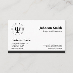 Registered Counselor - Professional Appointment Card