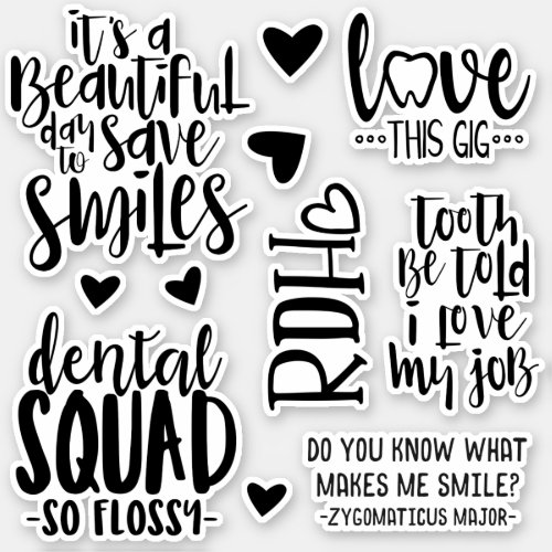 Registered Dental Hygienist RDH Stickers Dental Sticker