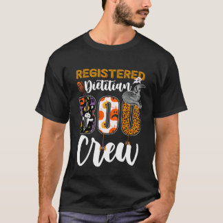 Registered Dietitian Boo Crew Halloween Matching R T-Shirt