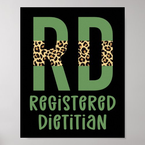 Registered Dietitian Cheetah print RD Gifts