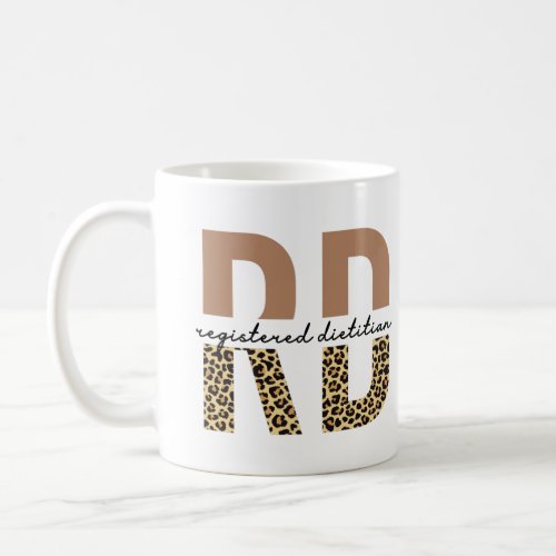 Registered Dietitian Cheetah print RD Gifts Coffee Mug