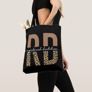 Registered Dietitian Cheetah print RD Gifts Tote Bag