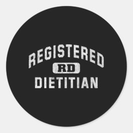 Registered Dietitian Nutritionist Classic Round Sticker