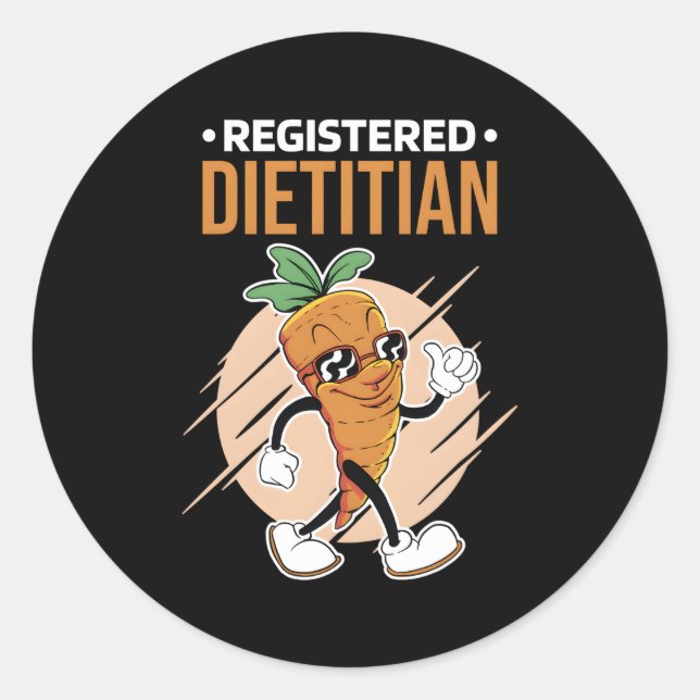 Registered Dietitian Nutritionists Classic Round Sticker (Front)