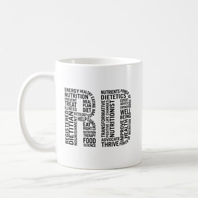 Registered Dietitian RT Coffee Mug (Left)