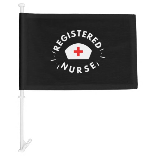 Registered Nurse2 Car Flag