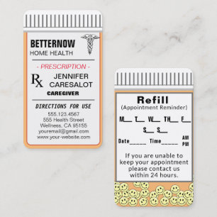 REGISTERED NURSE Appointment Reminder  Business Card