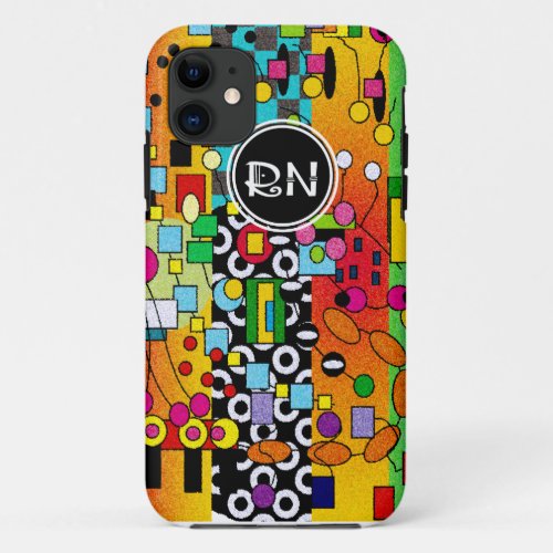 Registered Nurse Artsy Abstract Gifts iPhone 11 Case