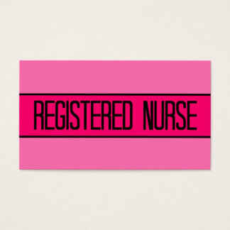 Hot Nurse Business Cards Templates Zazzle Registered Nurse Baby And Hot Pink Business Card