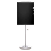 Registered Nurse Black White Caduceus Medical Table Lamp (Left)