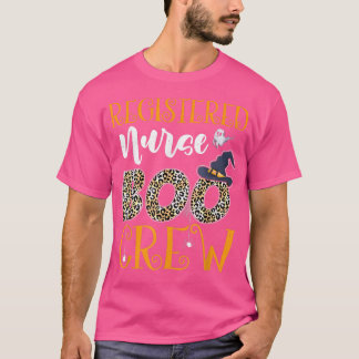 Registered Nurse Boo Crew Scary Halloween Boo Ghos T-Shirt