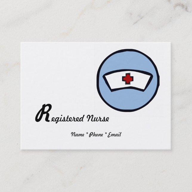 Registered Nurse Business Card (Front)