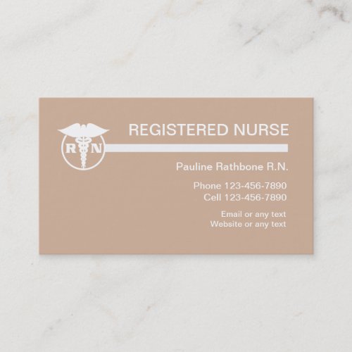 Registered Nurse Business Card