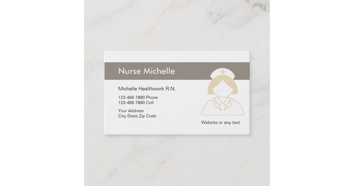 Registered Nurse Business Cards Zazzle Registered Nurse Business Cards